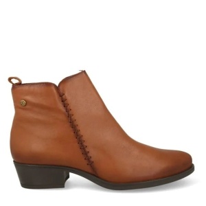 Botine din piele naturala ALANA Camel
