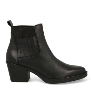 Botine din piele naturala IULIA Black