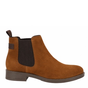 Botine din piele naturala JUANA Brown Camel - Img 2