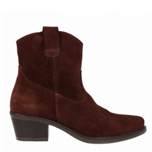 Cizme din piele naturala SELINA Brown - Img 2
