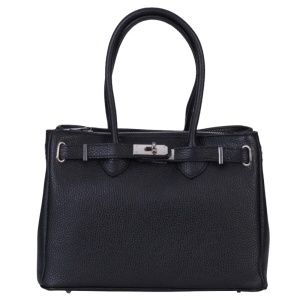 Geanta din piele naturala FLEUR Black