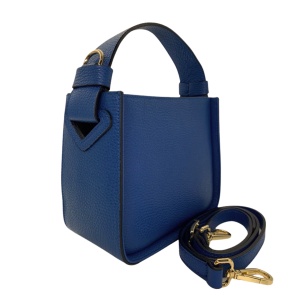 Geanta din piele naturala ROSIA Blue - Img 2