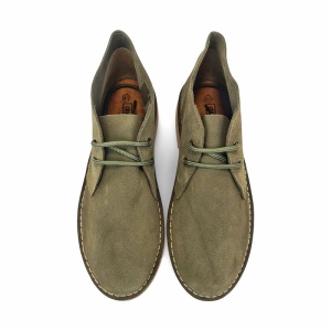 Ghete din piele intoarsa DIGO Khaki - Img 2