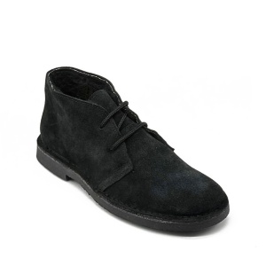 Ghete imblanite din piele intoarsa SAFARI ALL BLACK - Img 5