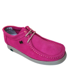 Mocasini din piele intoarsa SAFARI Fucsia