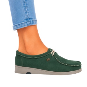 Mocasini din piele intoarsa SAFARI Verde - Img 3