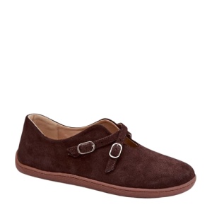 Pantofi din piele naturala BAREFOOT Cross Brown