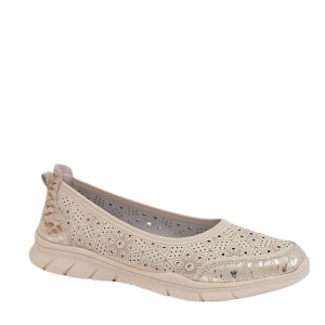 Pantofi din piele naturala INES Beige