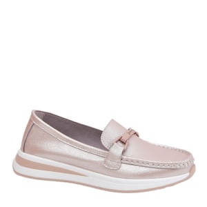 Pantofi din piele naturala MARTINA Rose