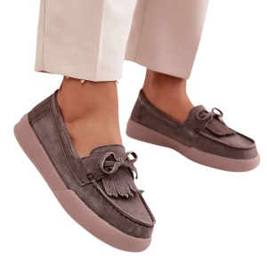 Pantofi din piele naturala VEGA Brown - Img 2