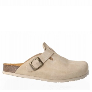Saboti din piele naturala BELGIA Beige
