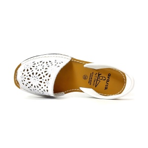 Sandale din piele AVARCA SPRING White - Img 4