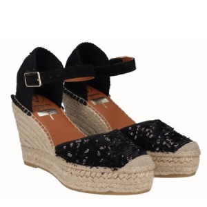 Sandale din piele naturala CARLA SEQUIN Black - Img 2