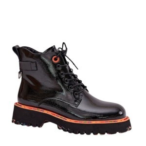 Bocanci din piele naturala MOLINA Black