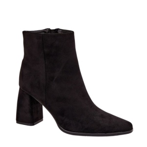 Botine din piele ecologica JOEYA Black