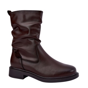 Botine din piele naturala ARIADNA Brown