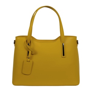Geanta din piele naturala INAYA Yellow