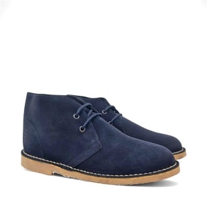 Ghete din piele intoarsa DIGO Bleumarin