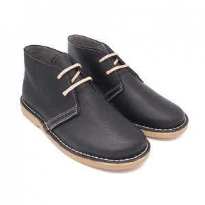 Ghete din piele naturala NAPPA Black