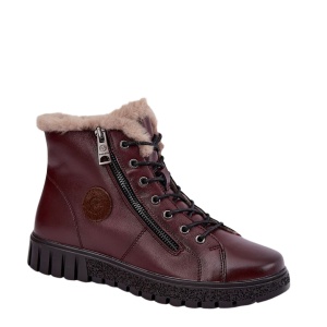 Ghete din piele naturala VALENTINA Marsala