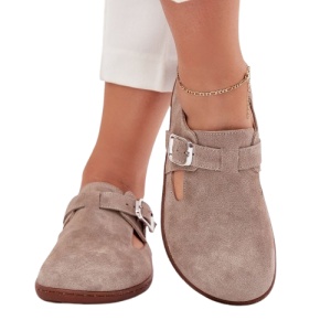 Pantofi din piele naturala BAREFOOT Nude - Img 3