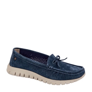 Pantofi din piele naturala ZENOVIA Blue