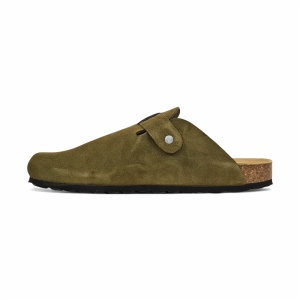 Saboti din piele naturala CORDOBA Khaki - Img 3