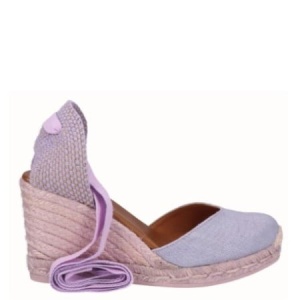 Sandale din in si piele LINA Lila