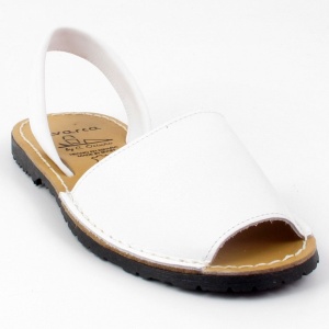 Sandale din piele AVARCA CLASIC White - Img 3