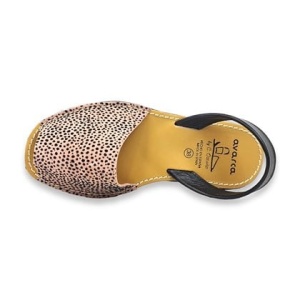 Sandale din piele AVARCA DOTS Brown - Img 3