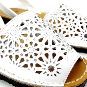 Sandale din piele AVARCA SPRING White - Img 5