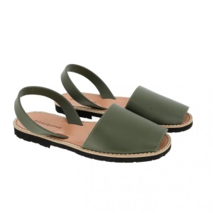 Sandale din piele intoarsa AVARCA MINORQUINES Army