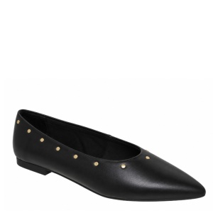 Balerini din piele naturala ISADORA Black