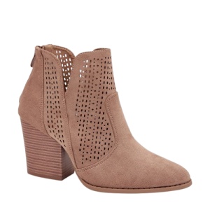 Botine din piele ecologica CARMINA Beige