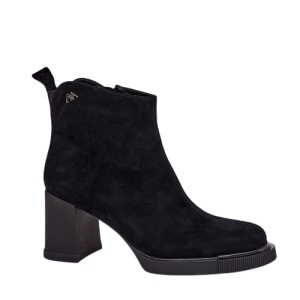 Botine din piele naturala BELINA Black