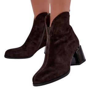 Botine din piele naturala OLY Brown - Img 2