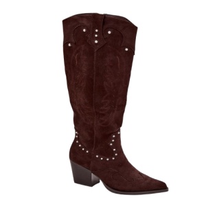Cizme din piele ecologica ARAMCA Brown