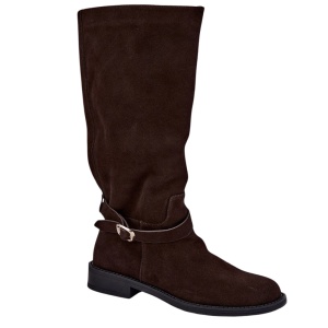 Cizme din piele naturala JULIETA Brown