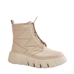 Cizme mini din piele naturala MELISSA Nude
