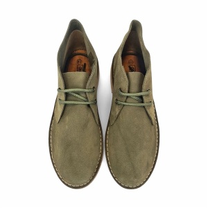 Ghete din piele intoarsa DIGO Khaki - Img 2