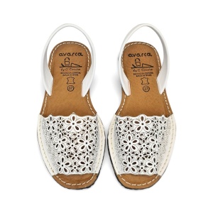 Sandale din piele AVARCA AUSTRAL White - Img 2