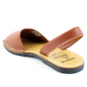 Sandale din piele AVARCA CLASIC Camel - Img 4