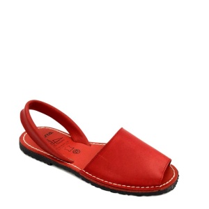 Sandale din piele naturala, AVARCA COLOUR POP Red - Img 2