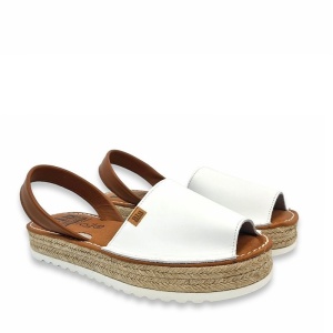 Sandale din piele naturala, AVARCA SOLITUDE White