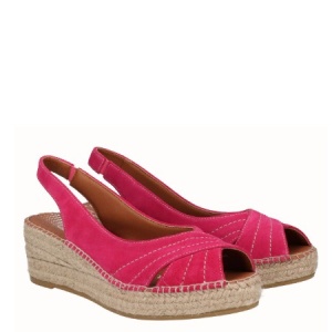 Sandale din piele naturala LUNA Fucsia - Img 2