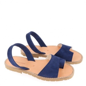 Sandale din piele naturala MINORQUINES Petra Navy