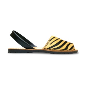 Sandale din piele pony, AVARCA Zebra Brown - Img 2