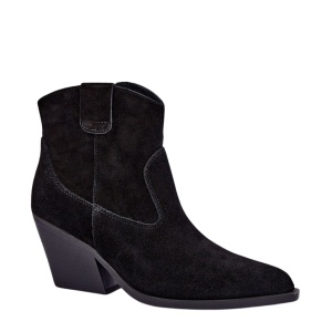 Botine din piele naturala ANAHI Black
