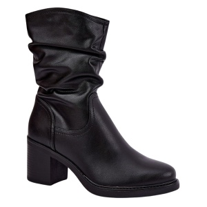 Botine din piele naturala CARLOTA Black