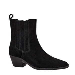 Botine din piele naturala CORALIA Black